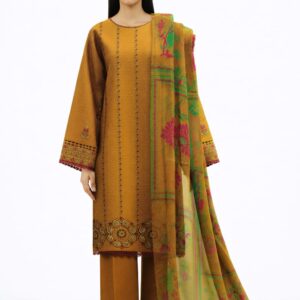 3 piece embroidered doby suit